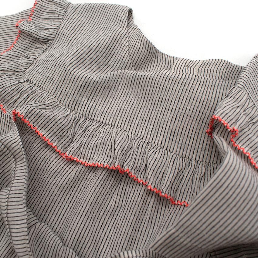 Bonpoint White & Black Striped Top