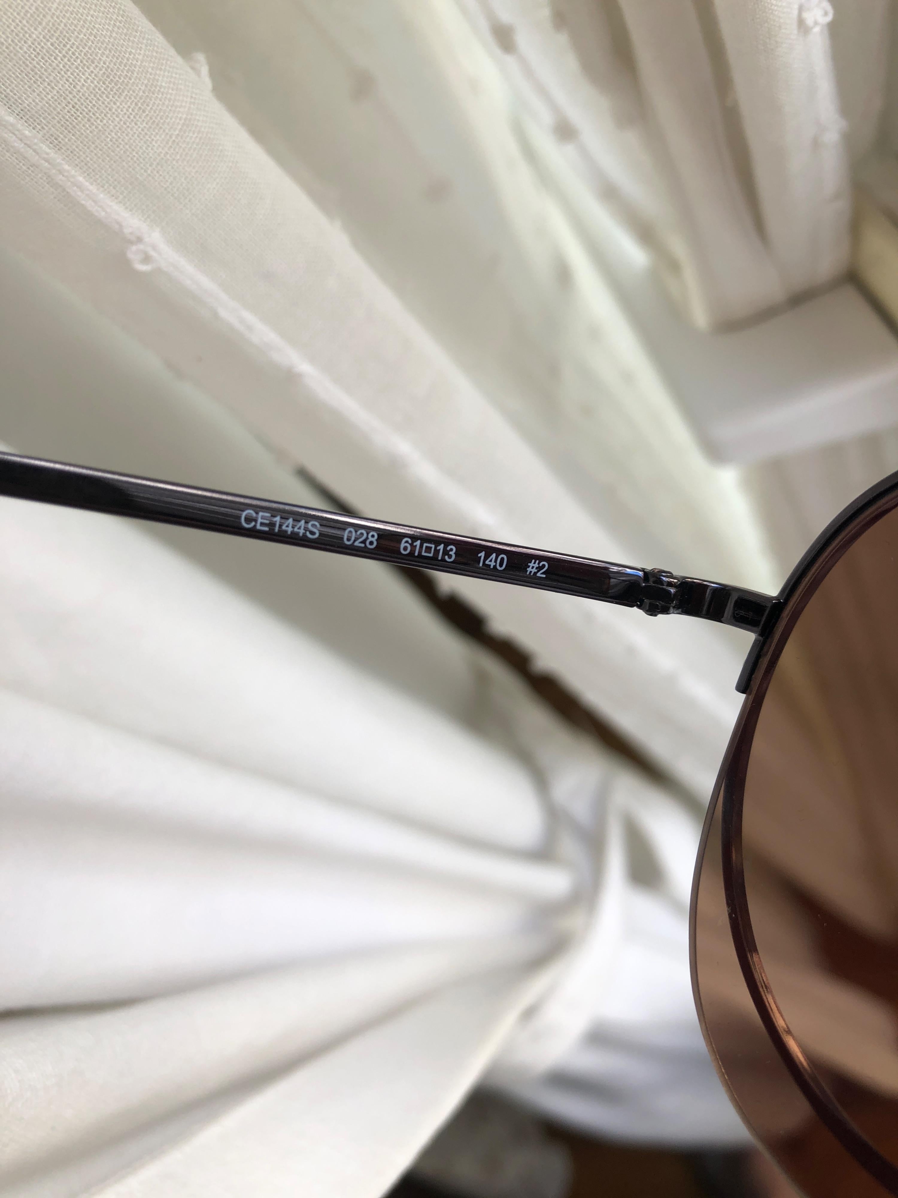 Brown Round Aviator Sunglasses