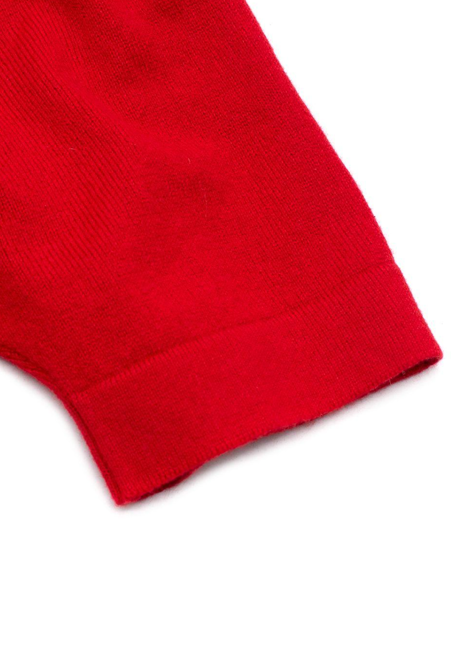 Barrie Red Cashmere Short Sleeve Top