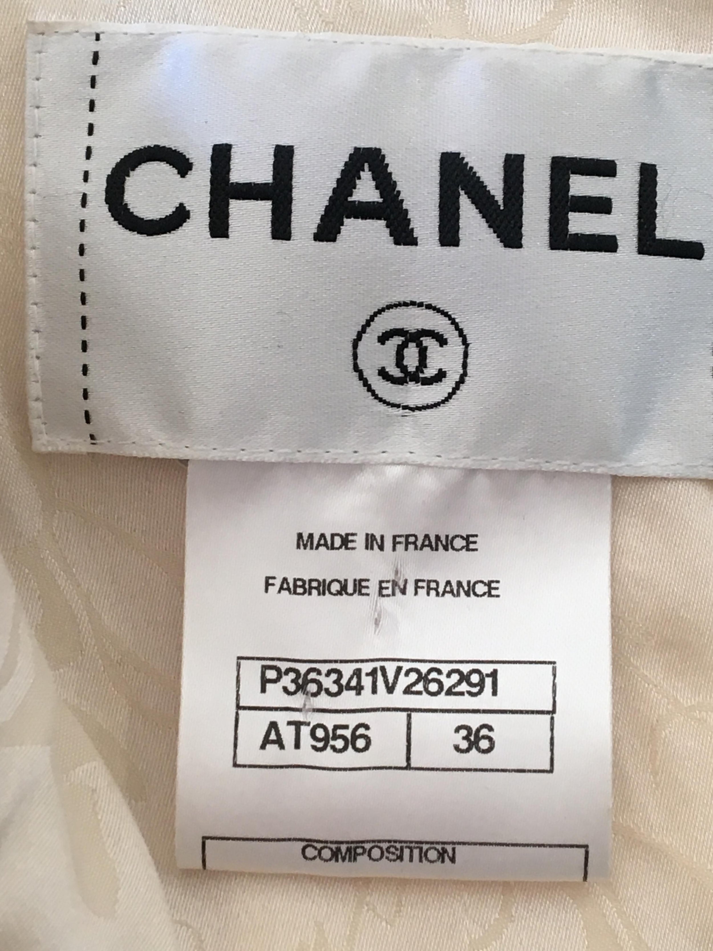 Chanel Cream Tweed Jacket