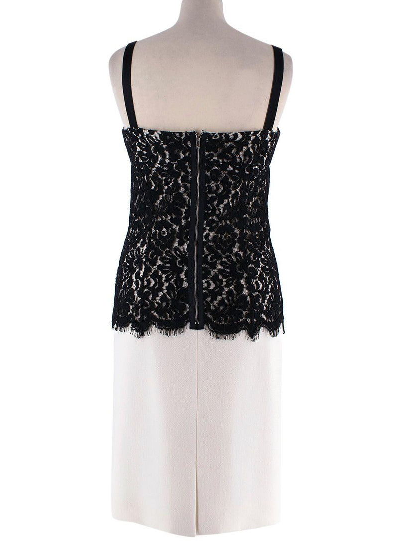 Michael Kors Black Stretch Boucle Crepe Midi Dress