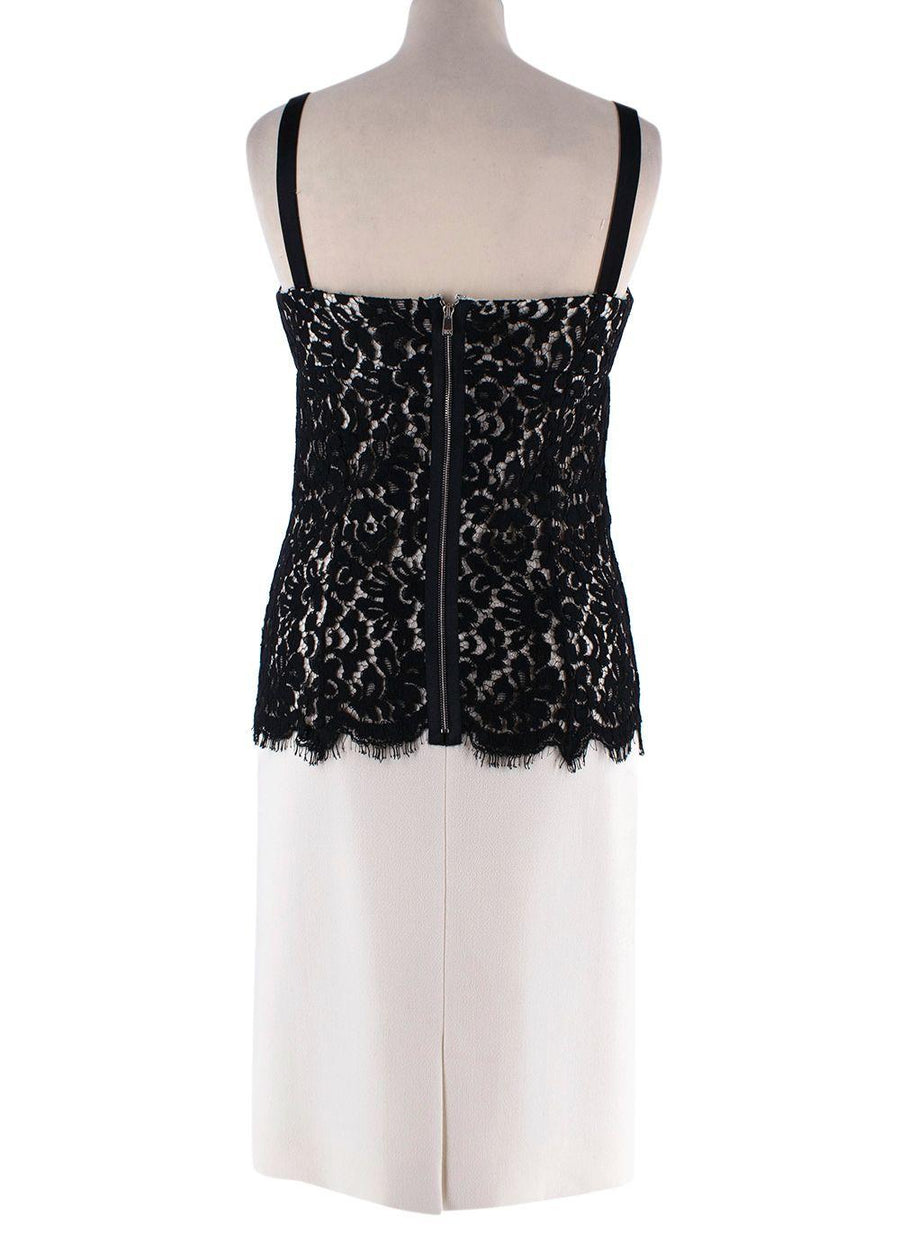 Michael Kors Black Stretch Boucle Crepe Midi Dress