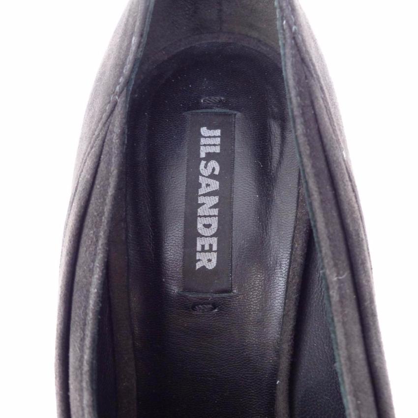 JIL SANDER Grey Suede Ankle Boots