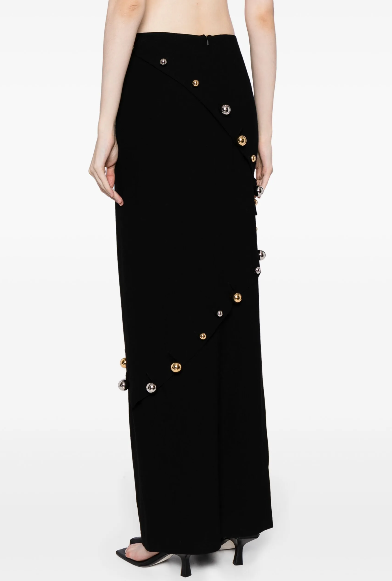 A.W.A.K.E. Mode Buttoned Pencil Skirt