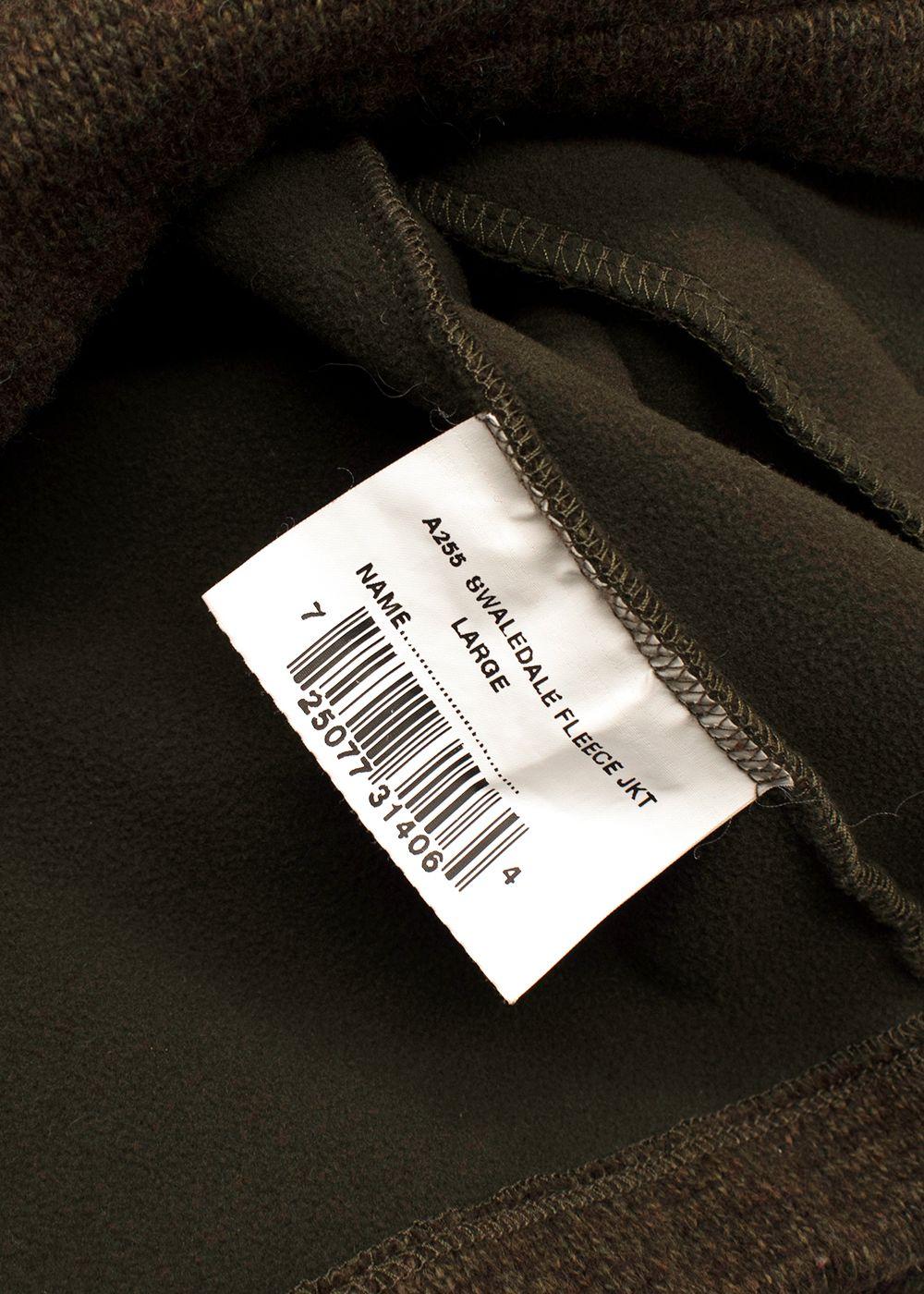 Barbour Khaki Longline Wool Blend Fleece