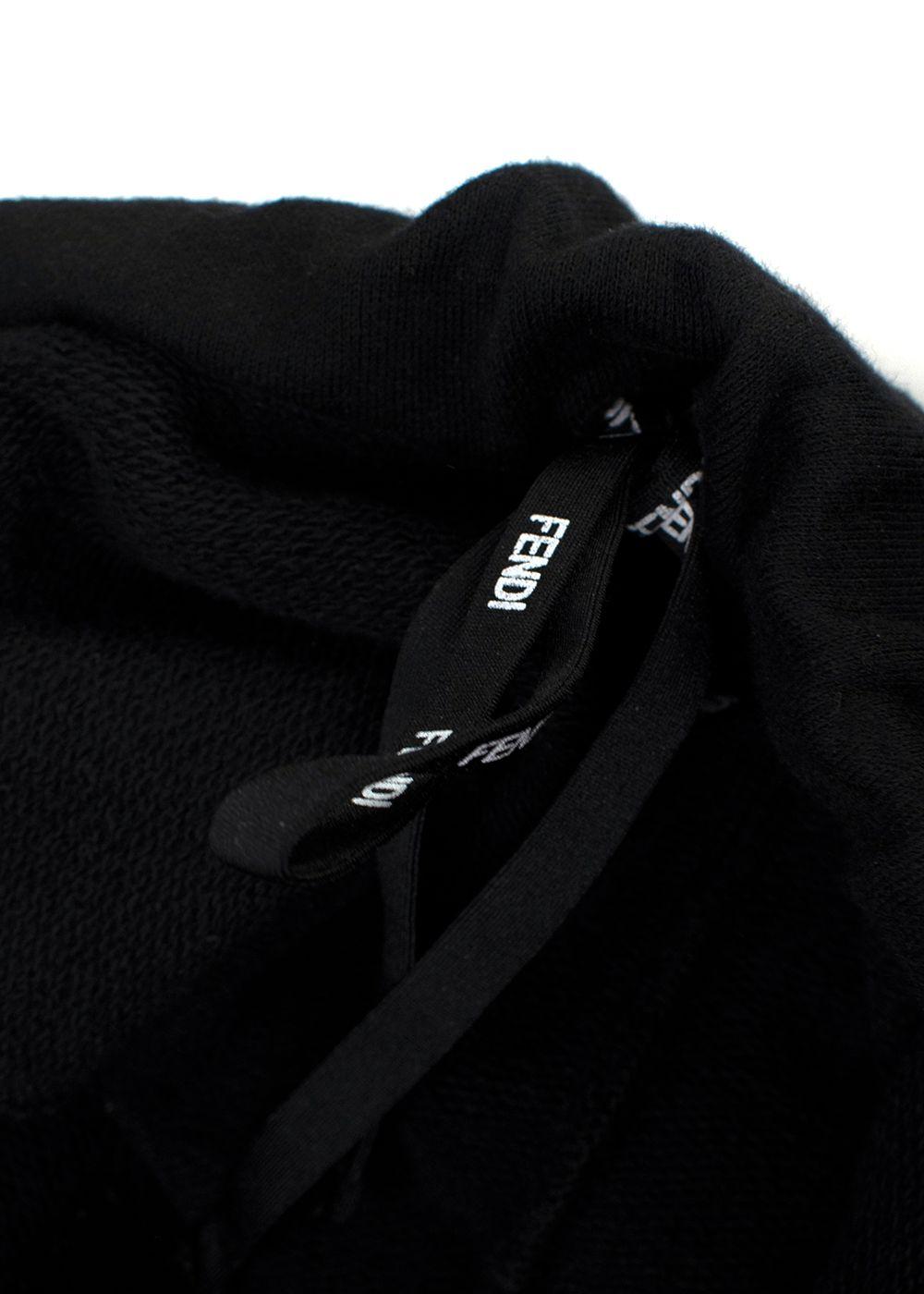 Fendi Black Red Eye Detail Joggers