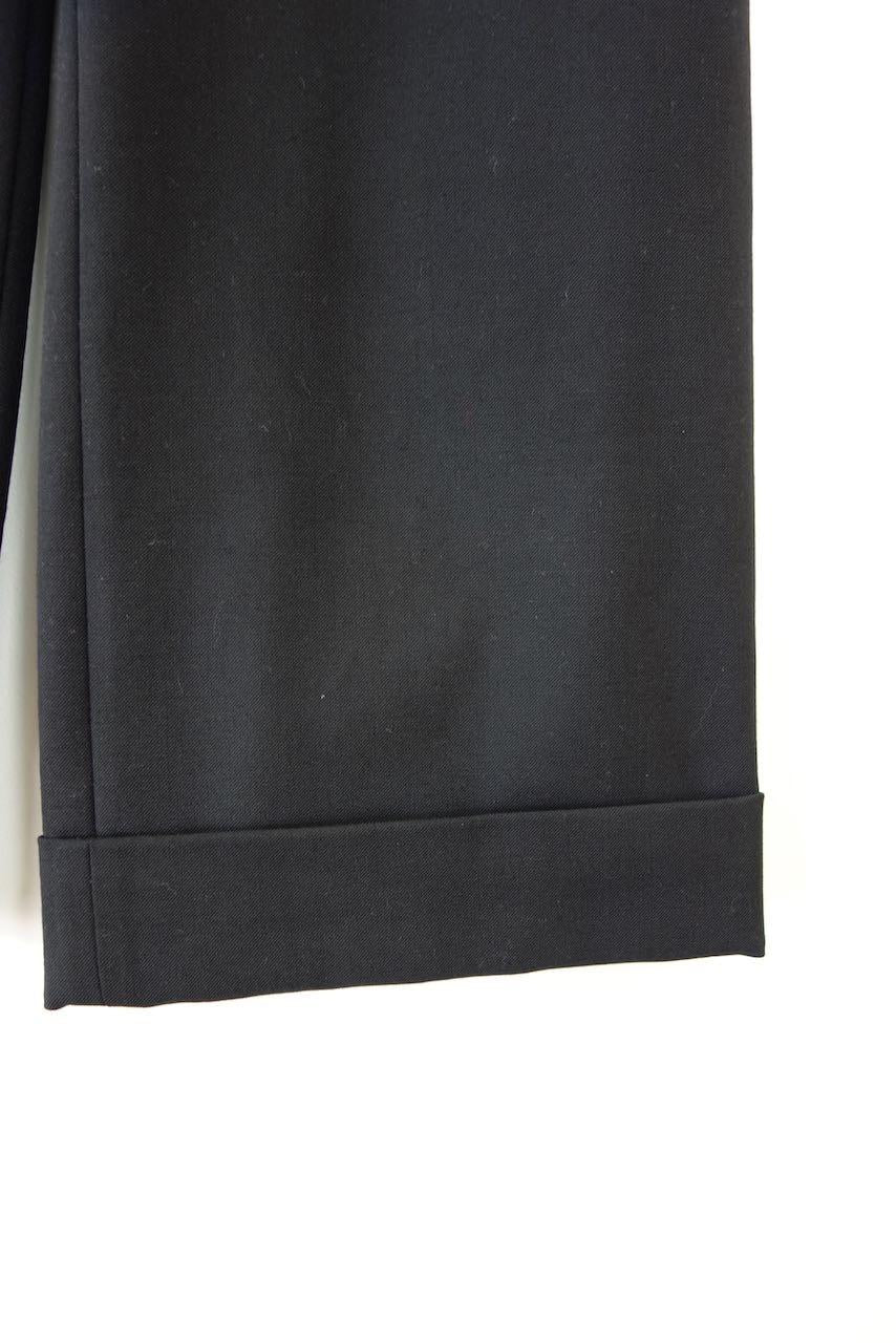 Black Wool Culottes