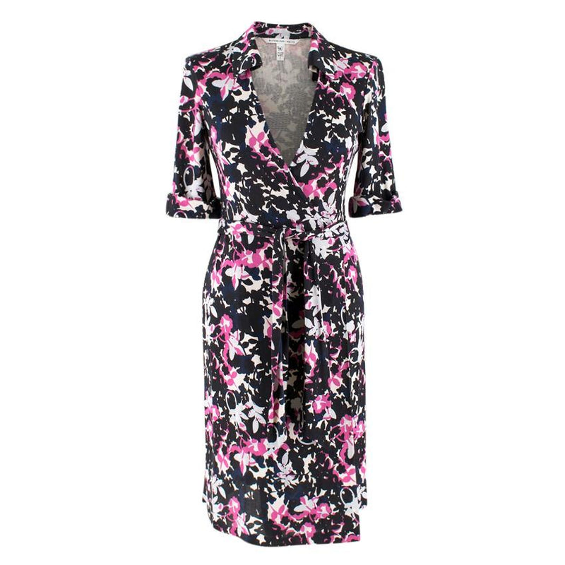 Diane von Furstenberg Jessica Printed Silk Wrap Dress