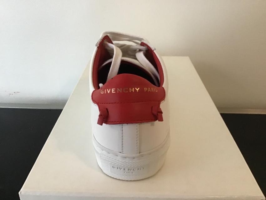 Givenchy White & Red Urban Street Sneakers