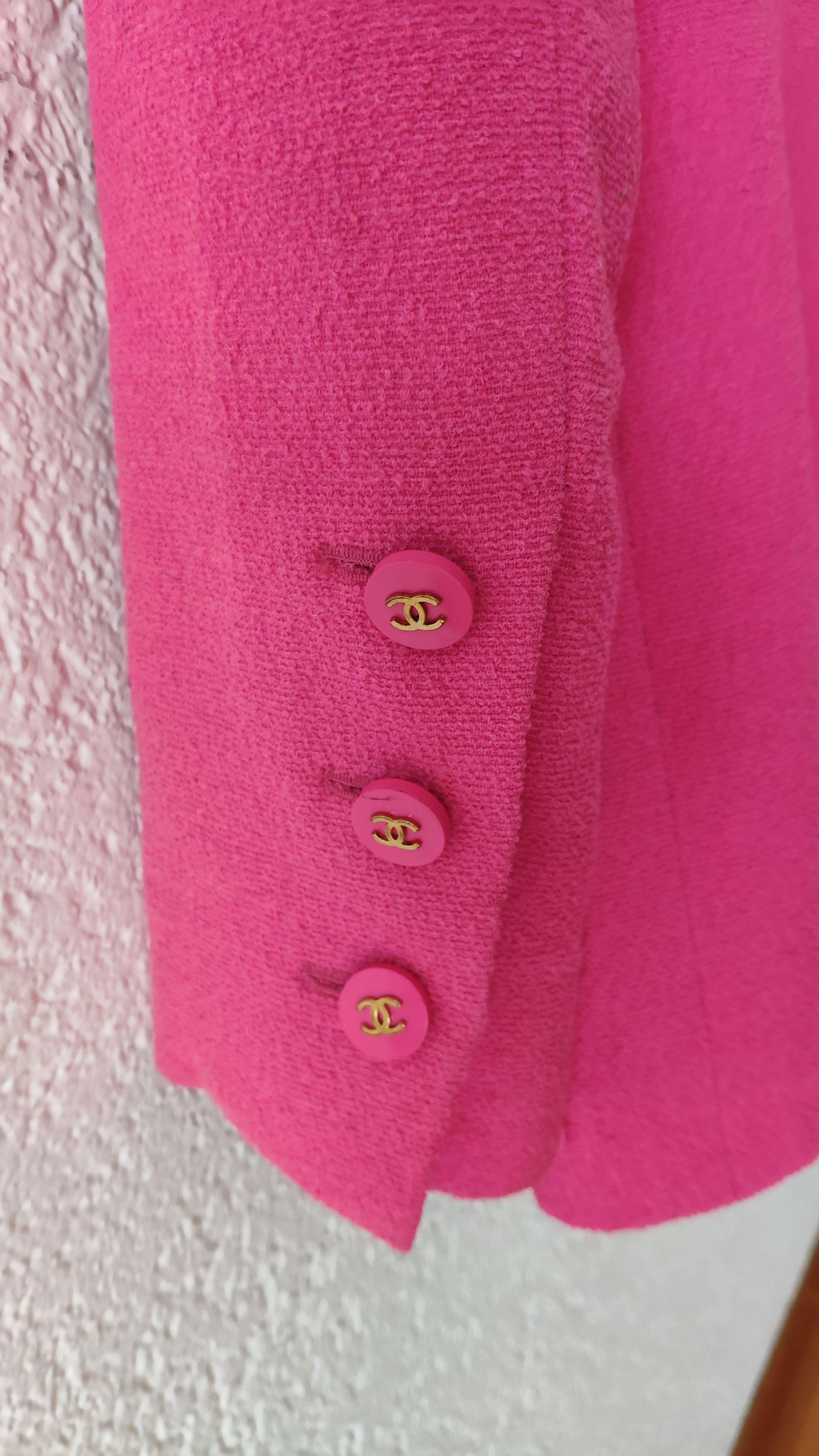 Fuchsia Single Breasted Tailored Jacket