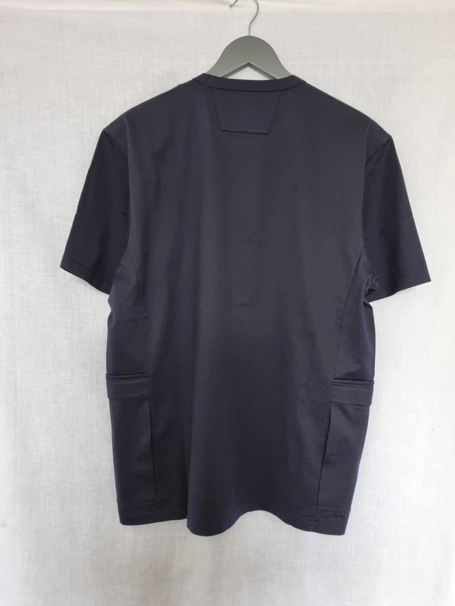 Metropolis Cargo Pocket Logo Black Cotton T-Shirt