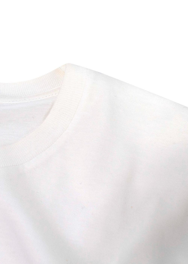 Etro White Cotton Vino da Tavola T-Shirt