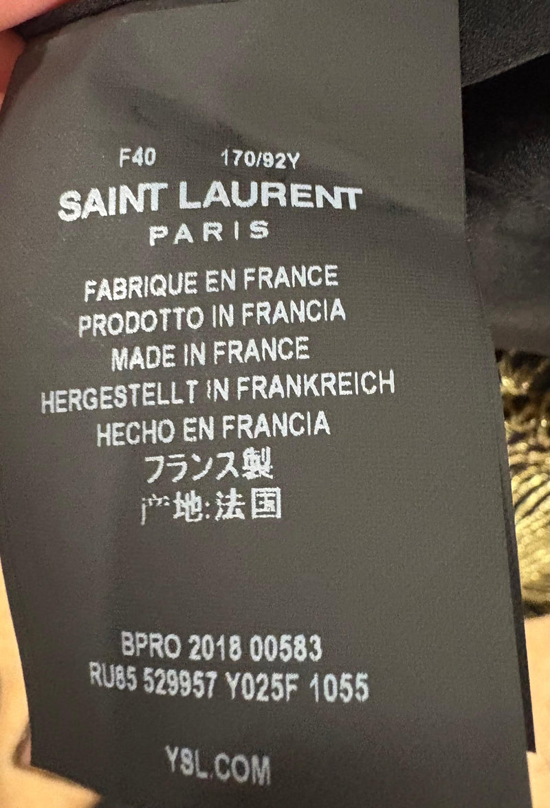 Saint Laurent Silk Blend Mini Dress