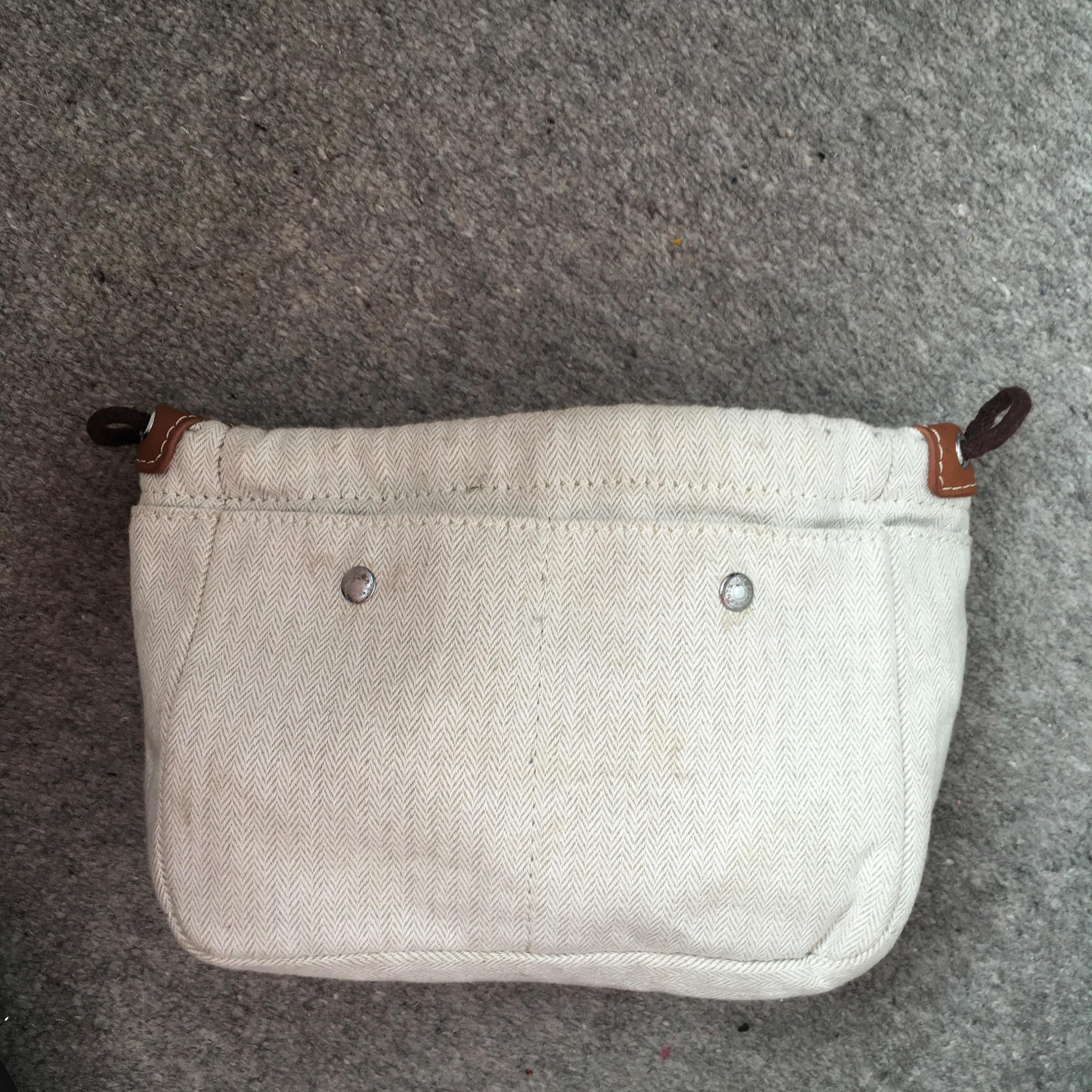 Hermes Canvas Barenia Fourbi 25 MM Bag Insert