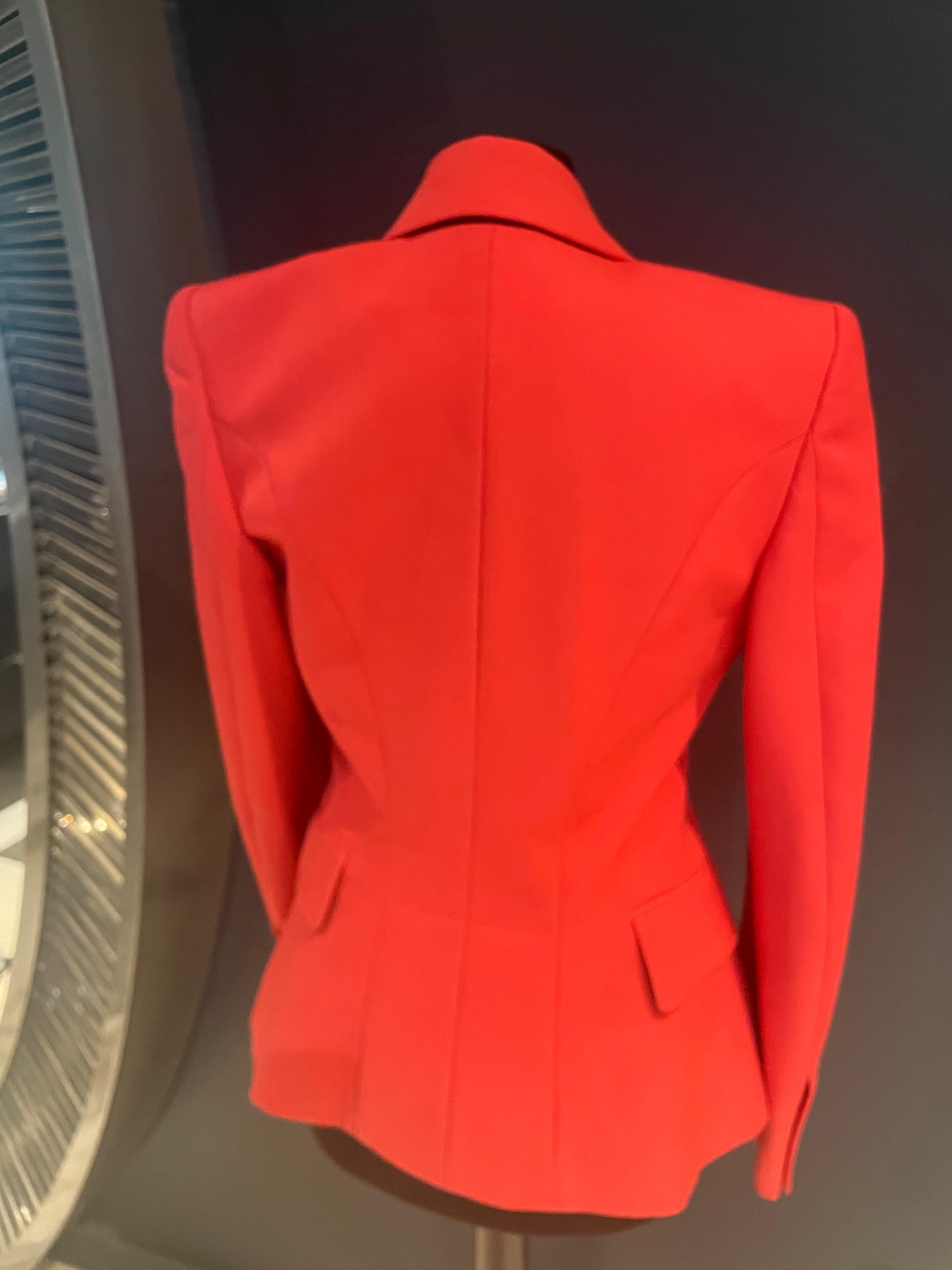 Balmain Deep Pink Double Breasted Blazer