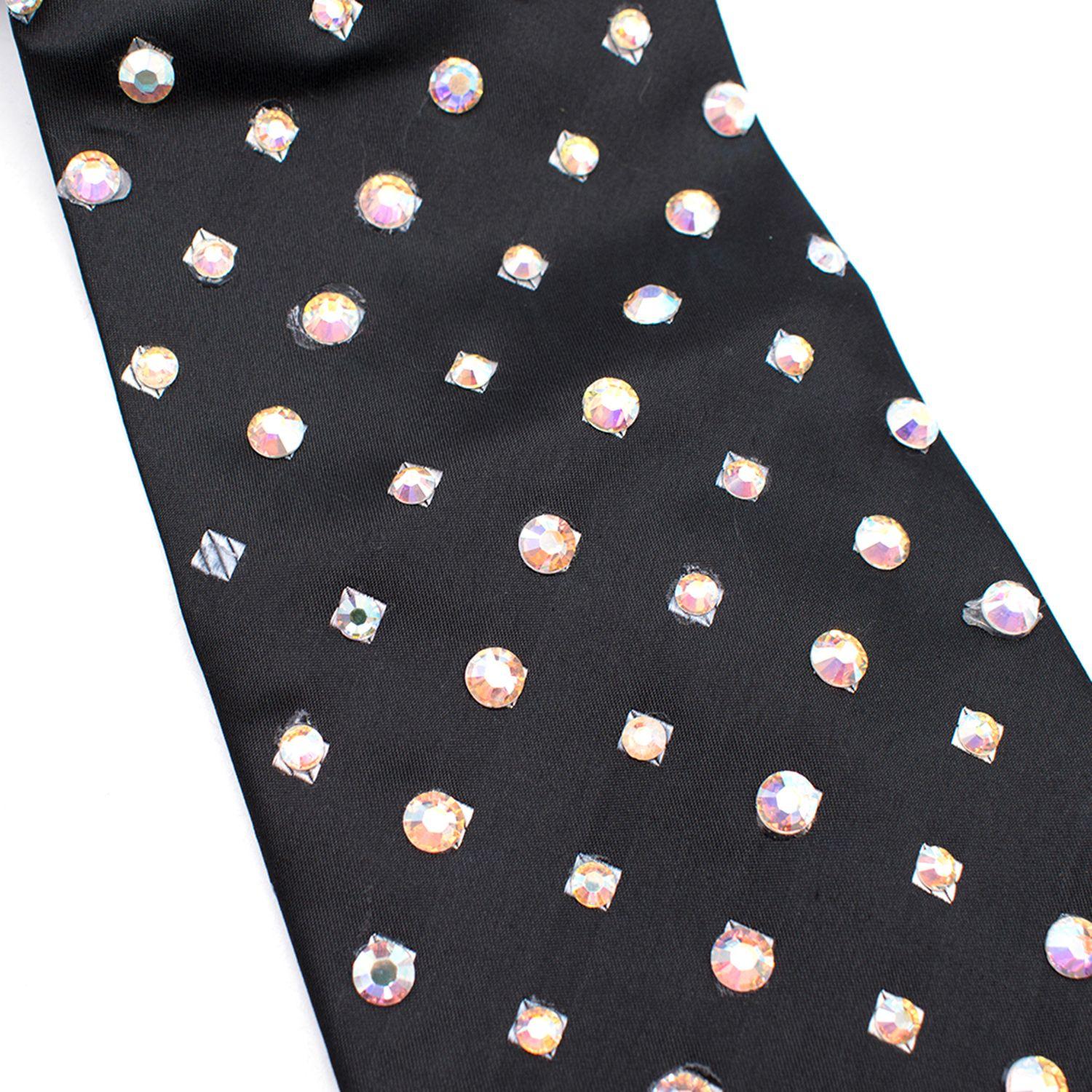 Milan Collection Crystal Embellished Tie