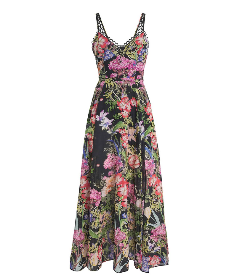 Charo Ruiz Iraso Floral-print  Voile Maxi Dress