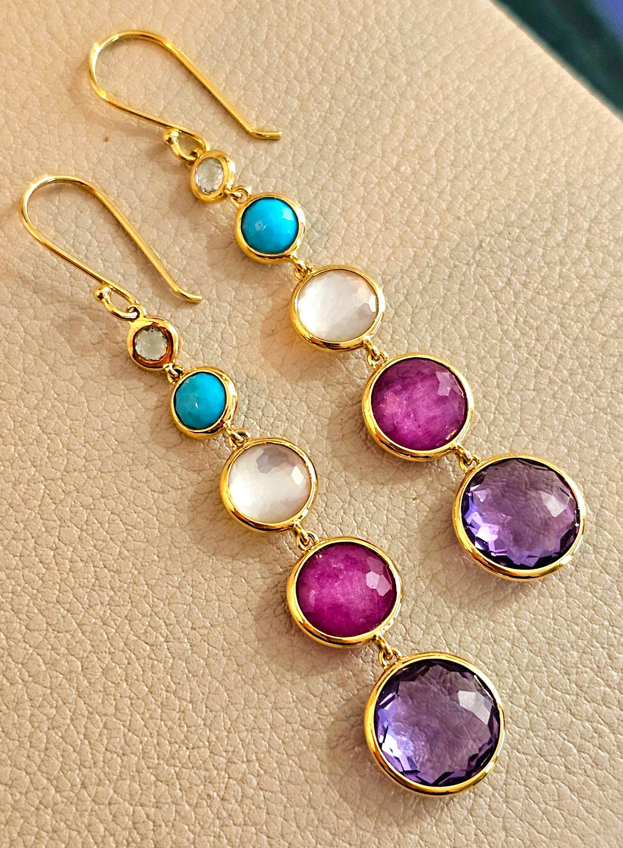 Ippolita Multi Gem Lollipop Earrings