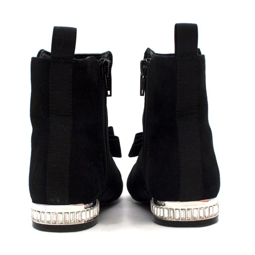 Miss KG Girls Black Suede Ankle Boots