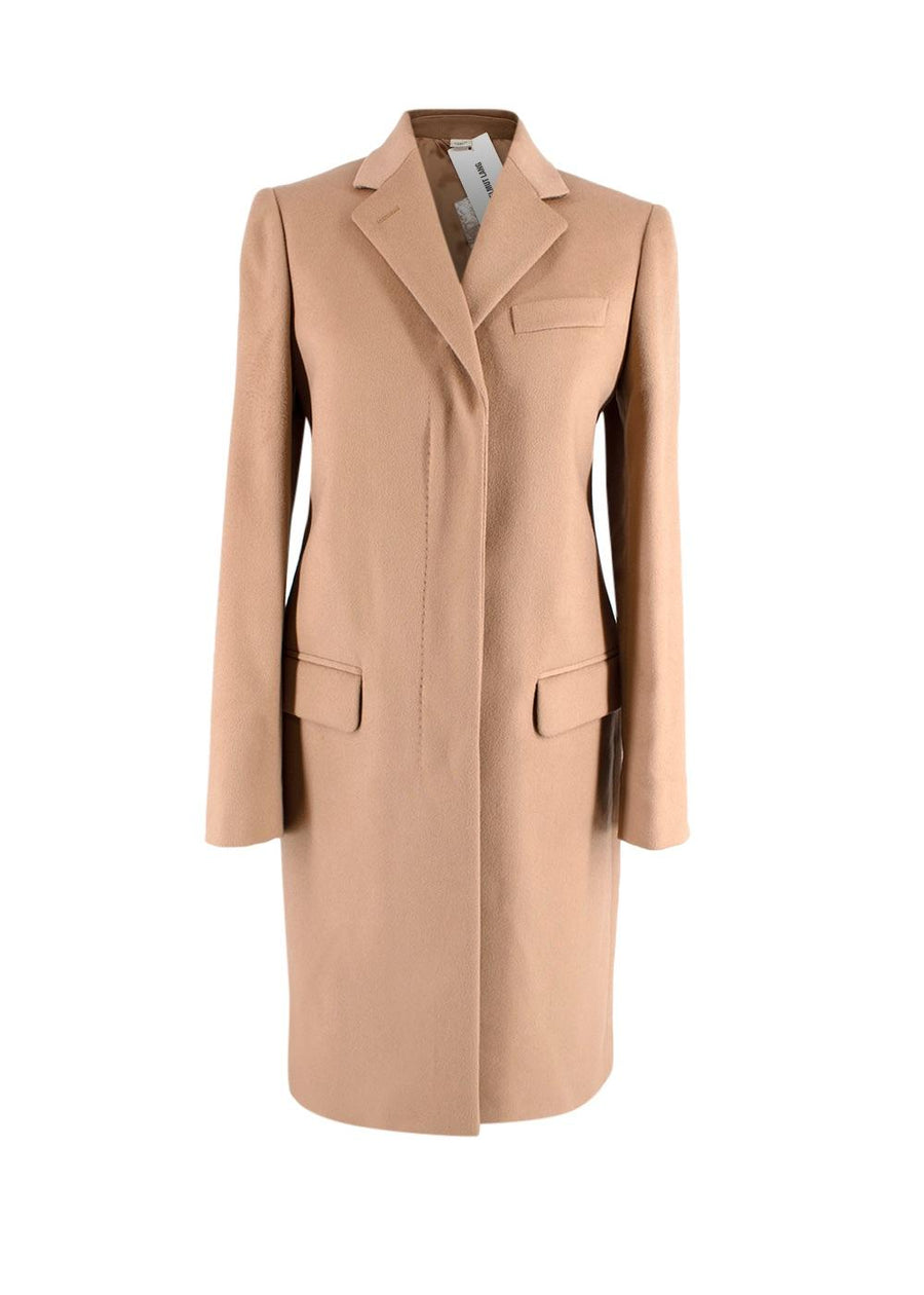 Beige Cashmere Blend Long Coat