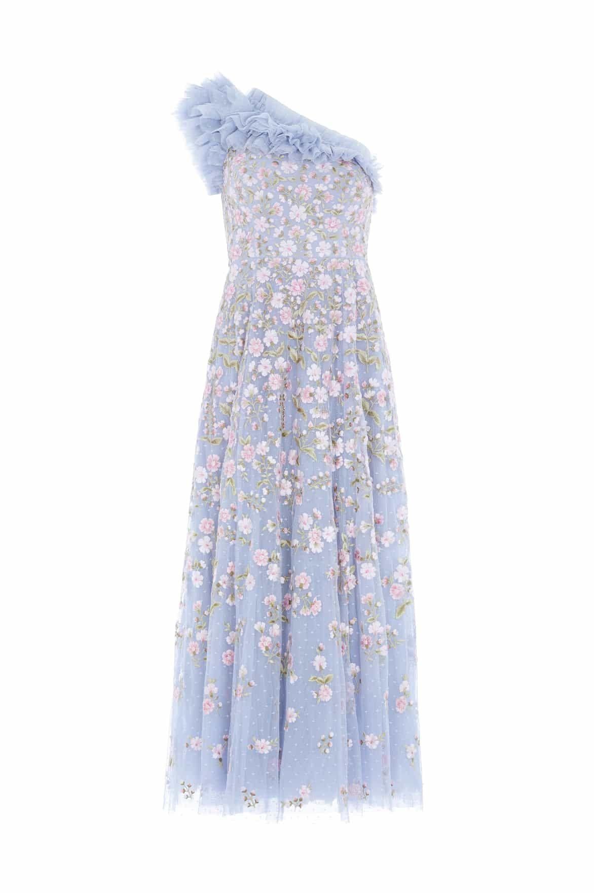 Needle & Thread the Posy Pirouette One Shoulder Gown
