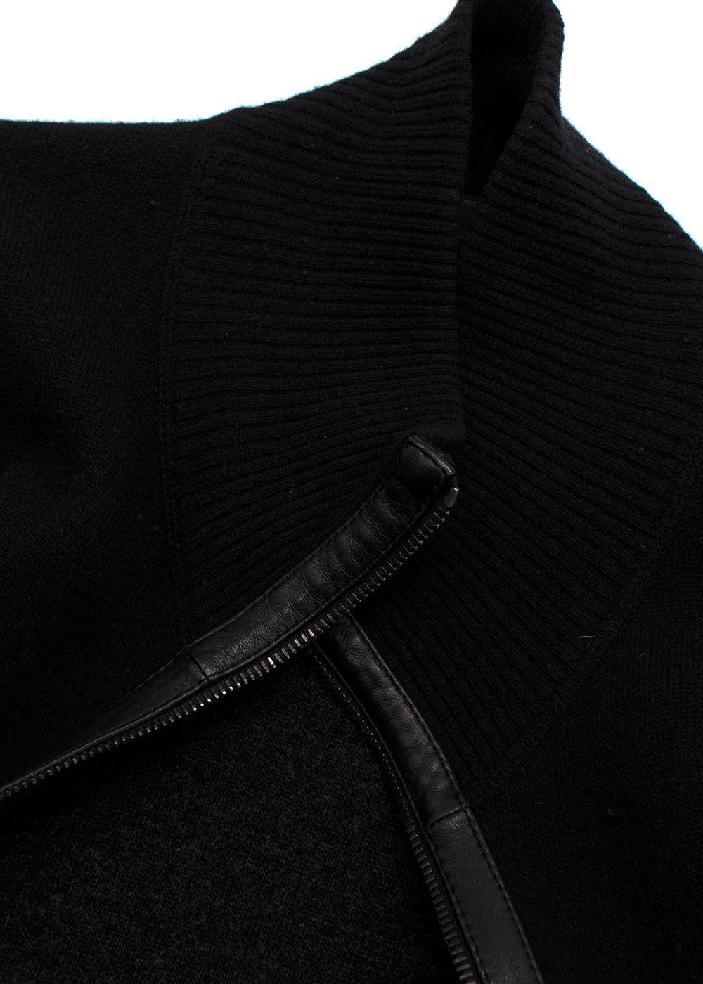 Prada Black Wool and Cashmere Blend  Zip Up  Jacket