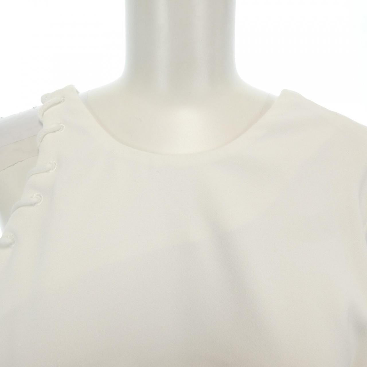 Ivory crepe blouse