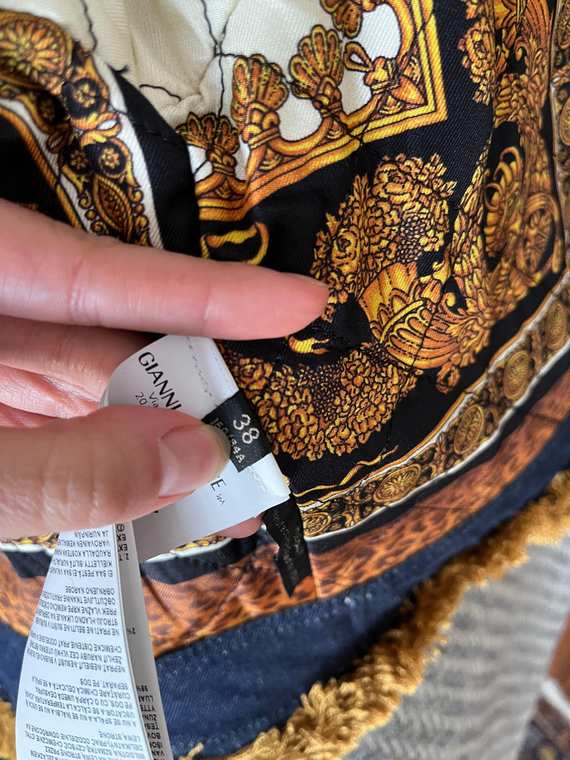 Tribute Denim & Baroque Print Jacket