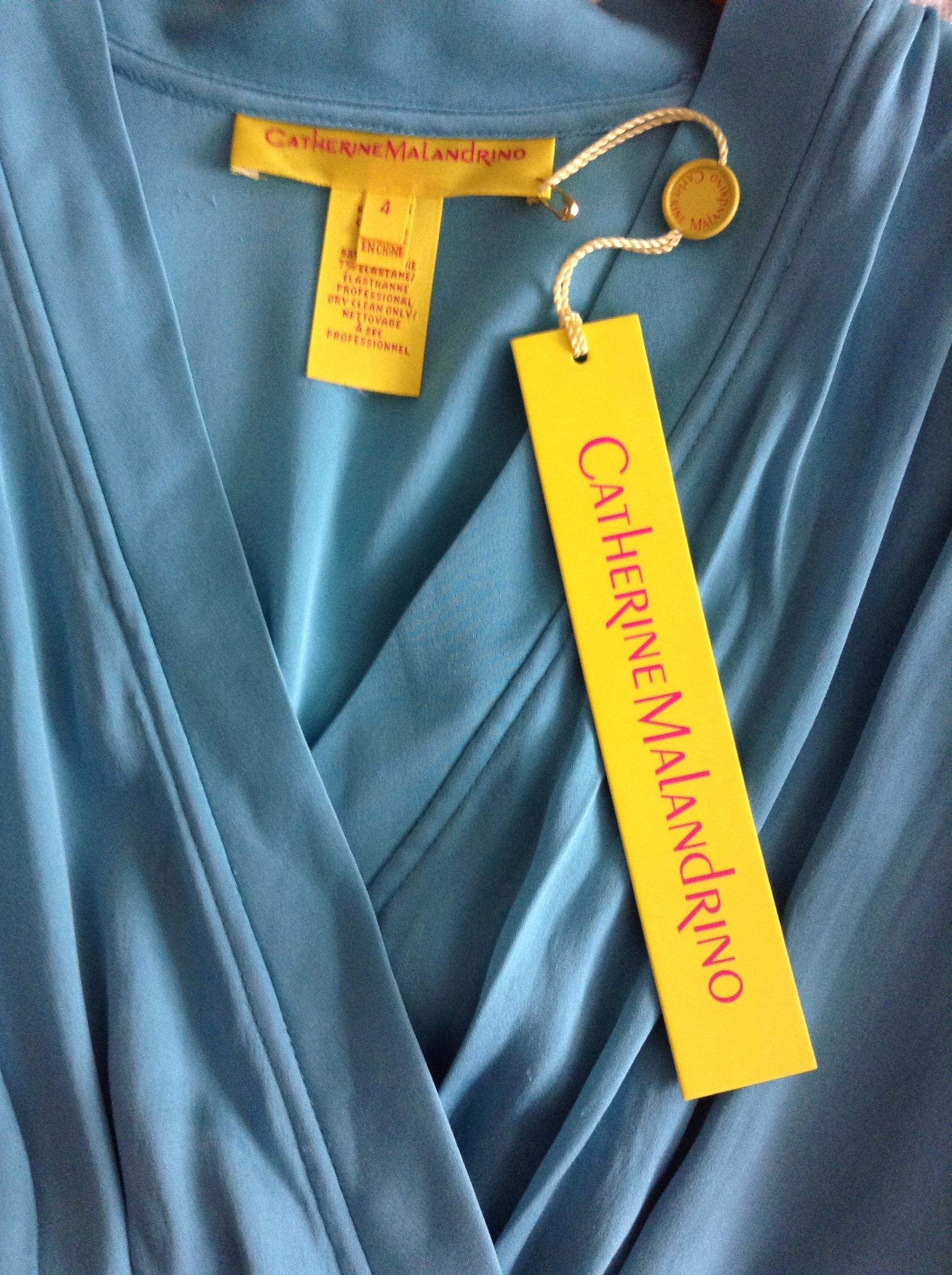 Catherine Malandrino ruched silk dress