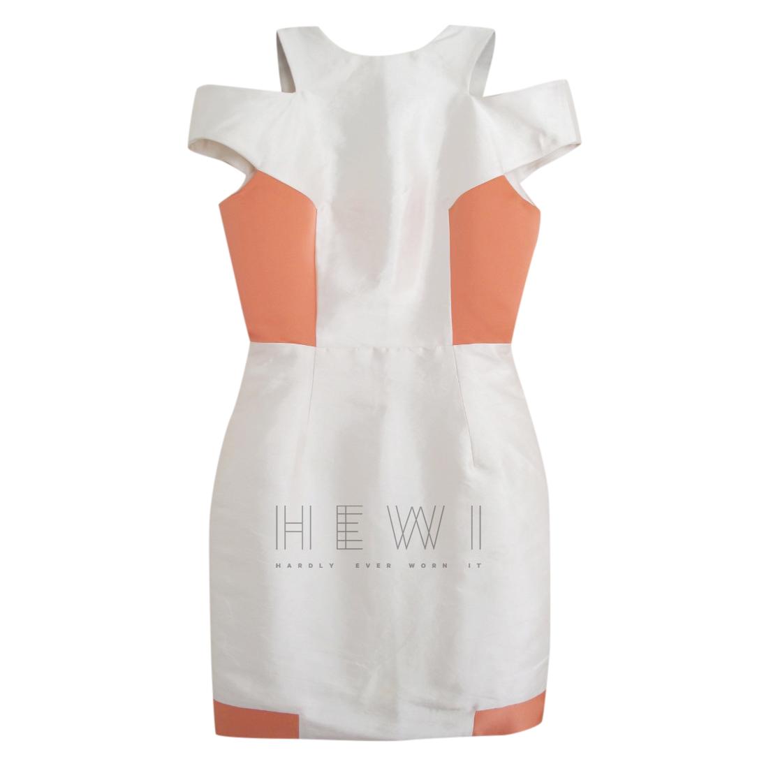 William Tempest Silk Pencil Cut Out Dress