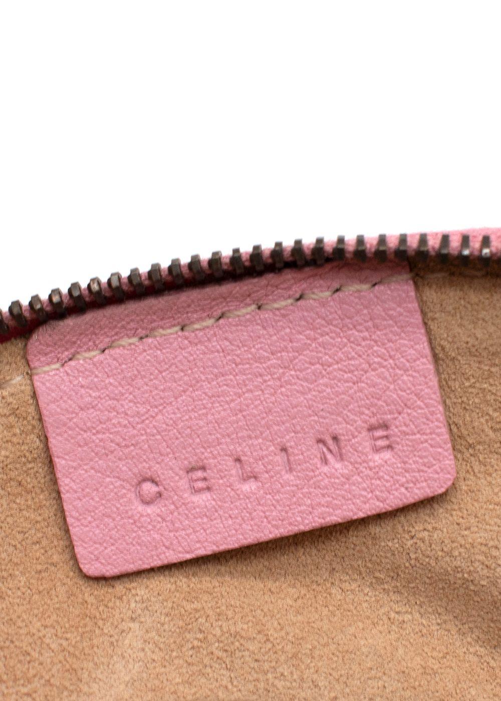 Celine Pink Logo Coin Purse