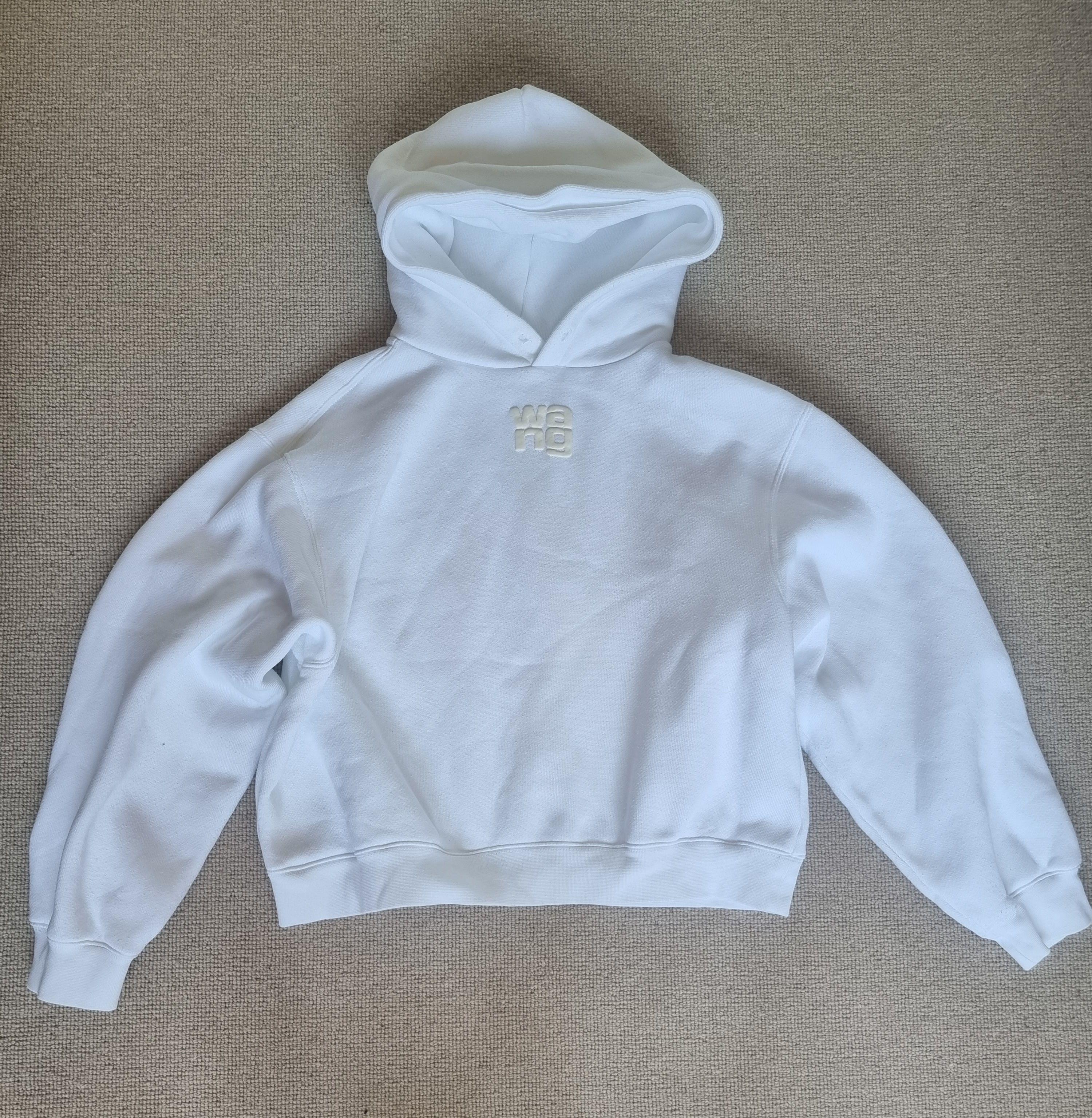 Alexander Wang White Hooded Sweatshirt