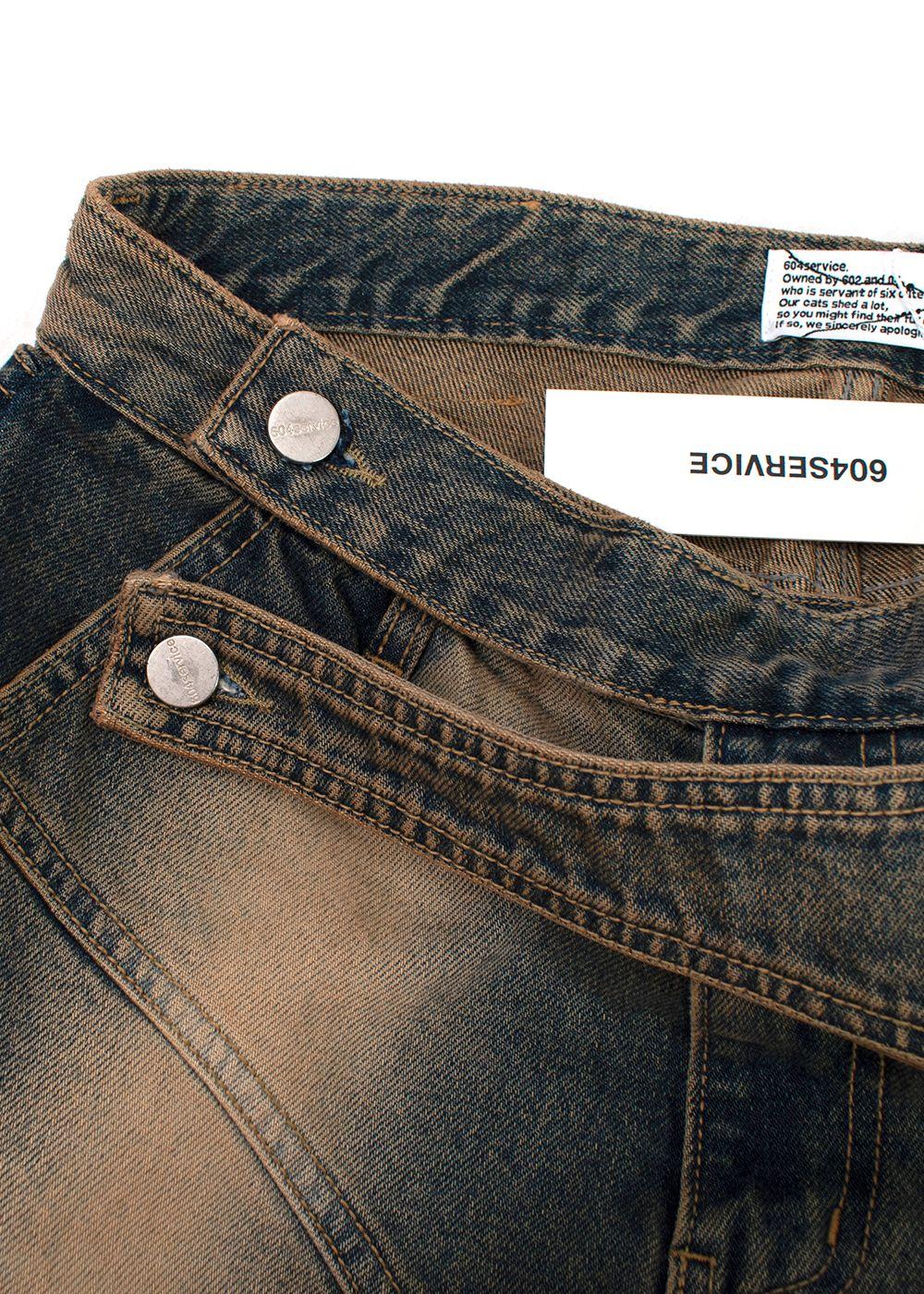 604Service Double Layer Jeans