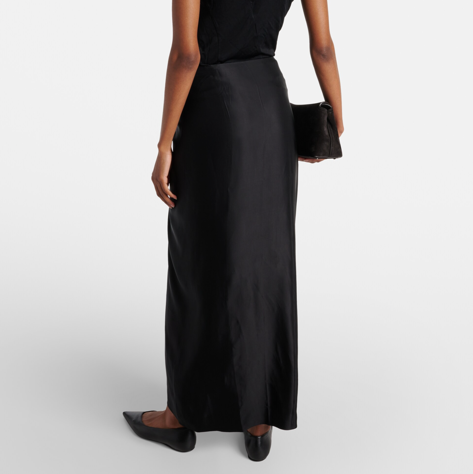 Toteme Knot-Detail Satin Maxi Skirt