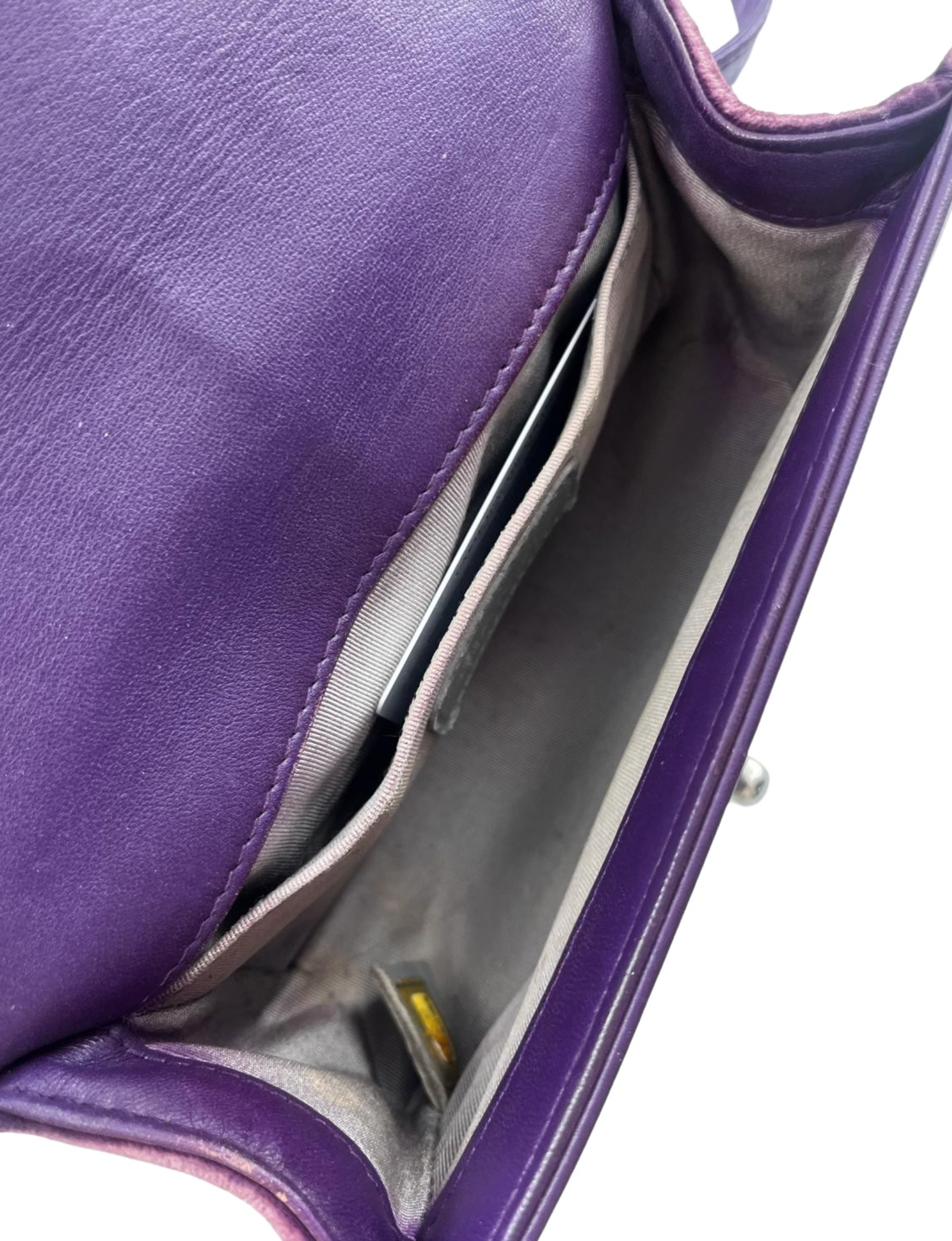 Chanel Plum Velvet Boy Bag