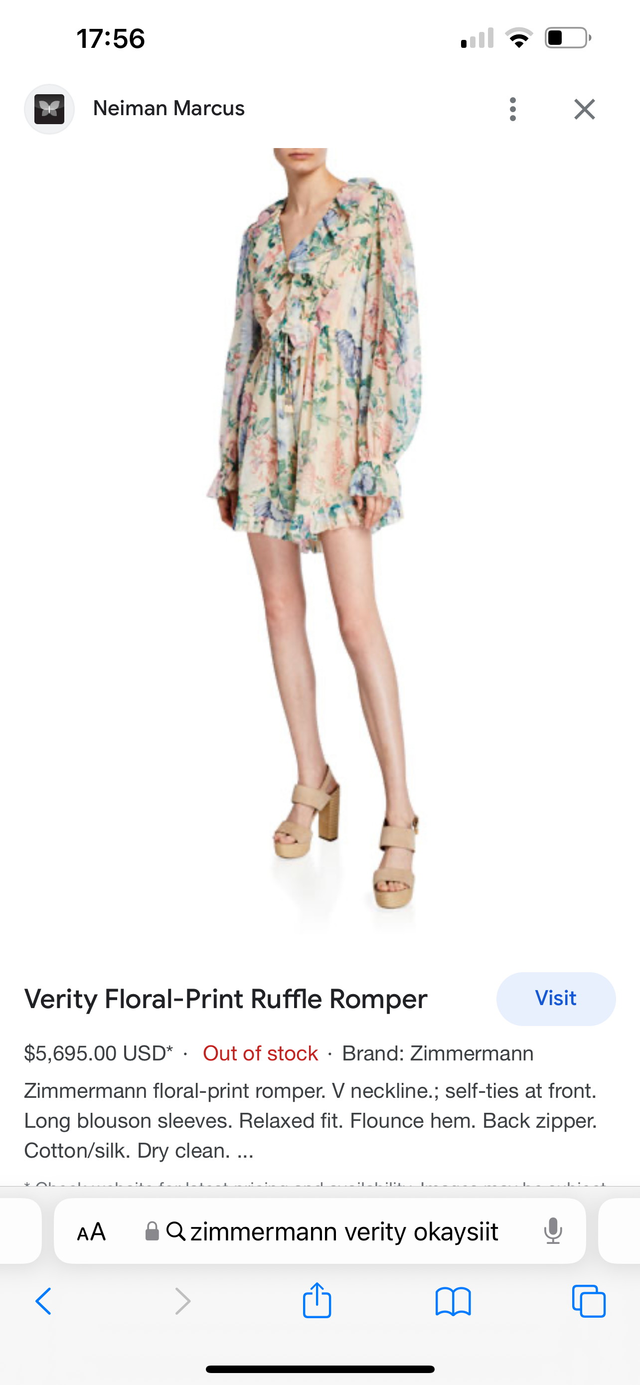 Verity Floral-print Georgette Playsuit