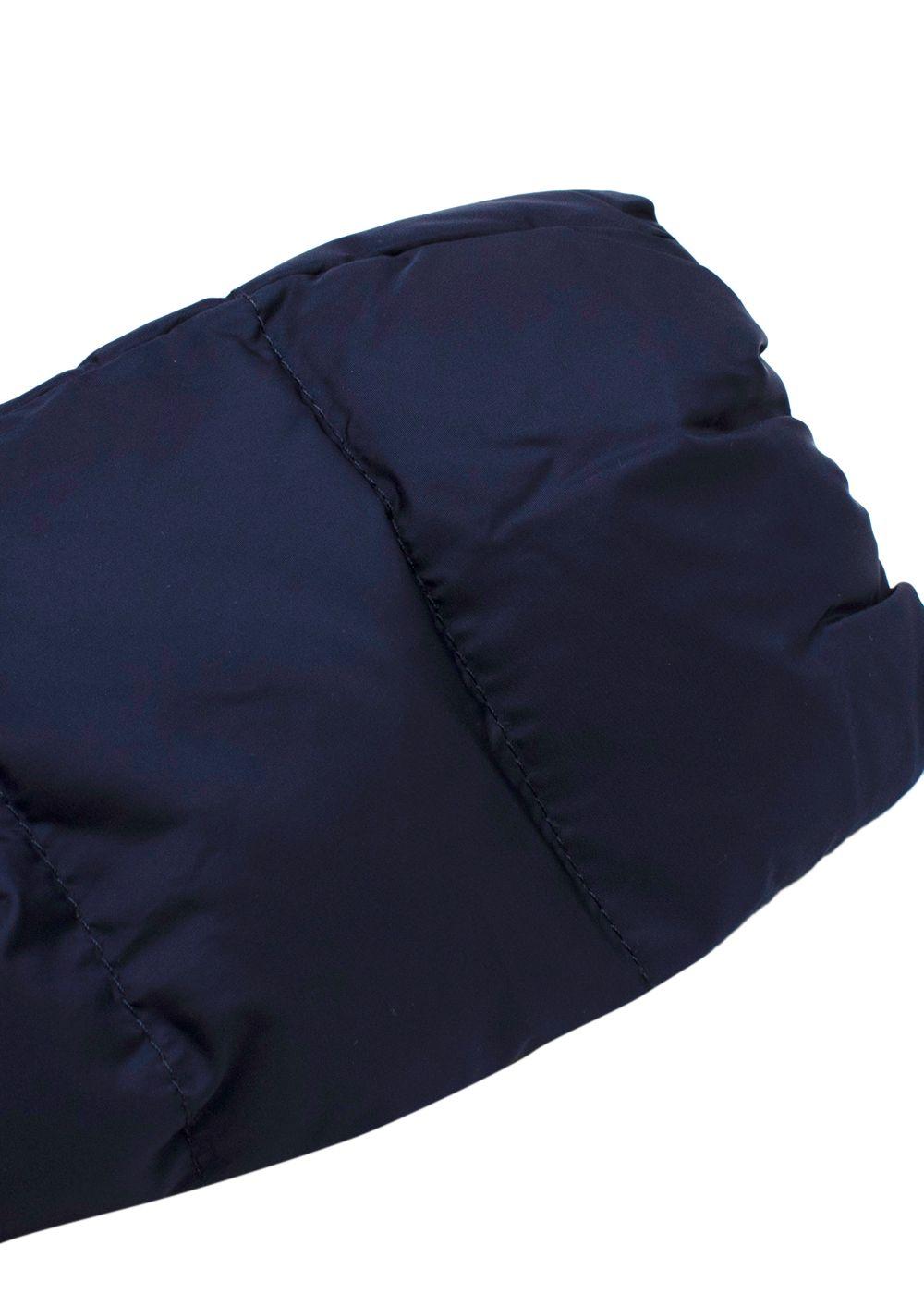 Moncler Navy Flammette Long Down Puffer Coat