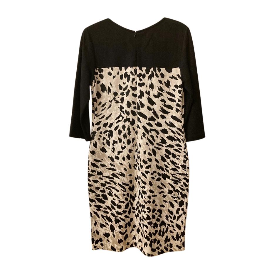 St. John Wool Blend Leopard Jersey Dress