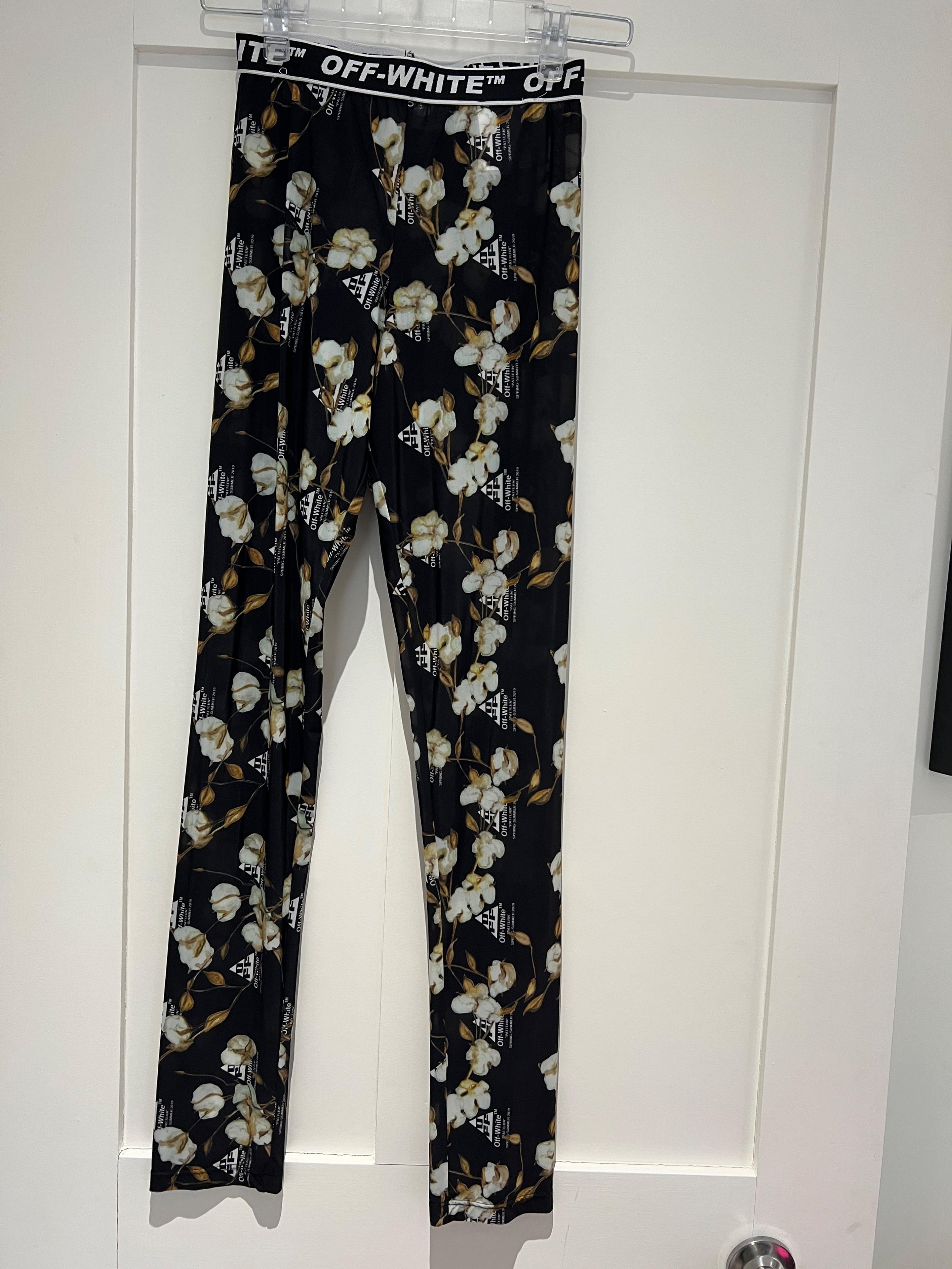 Floral Logo Print Leggings