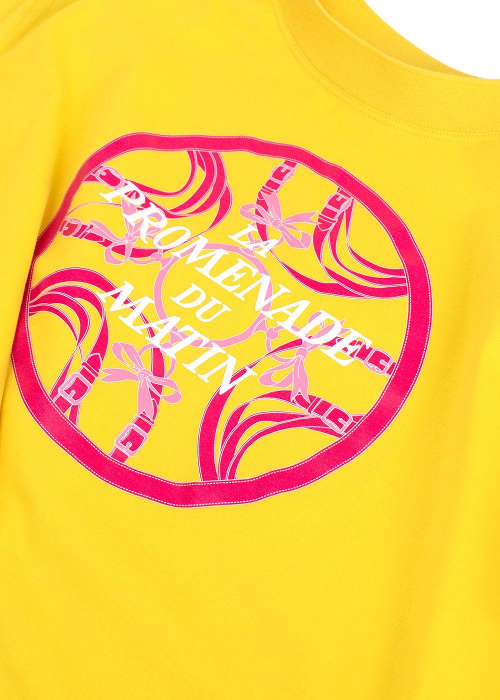 Hermes Yellow 'Le Promenade du Matin' T-shirt