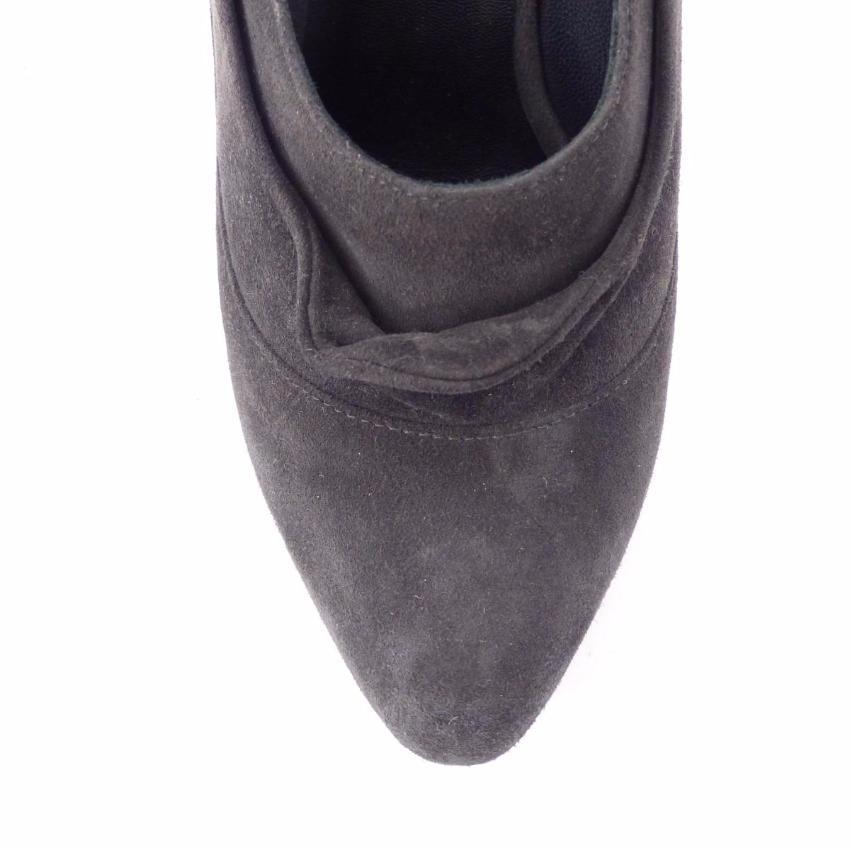 JIL SANDER Grey Suede Ankle Boots