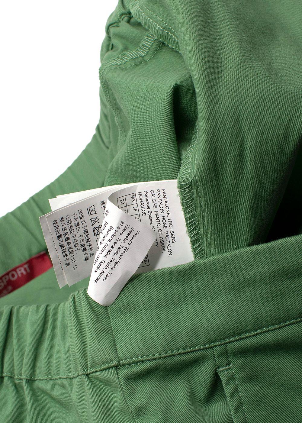 Marina Rinaldi Green Rabicco Curve Trousers