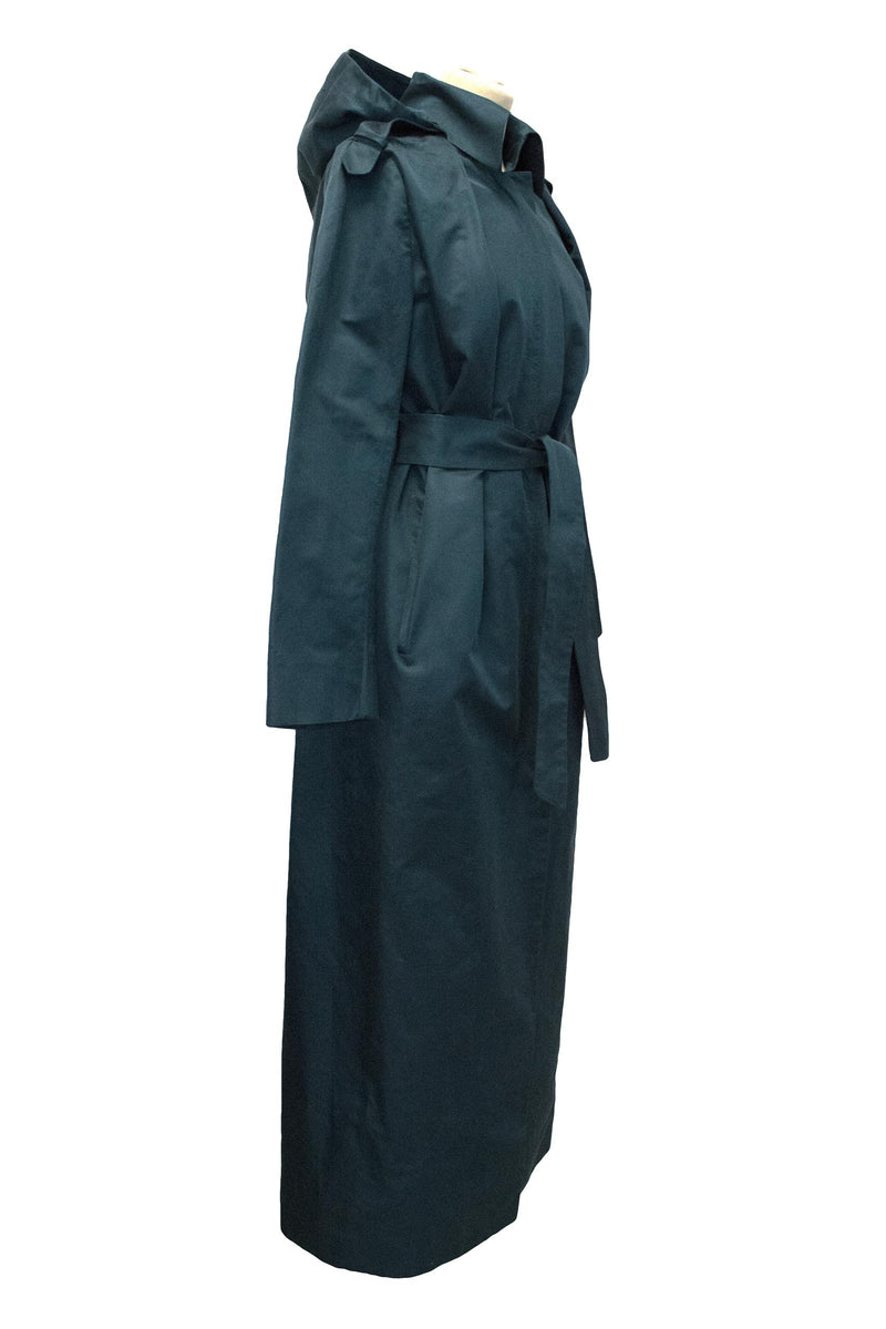 Brioni Blue Long Trench Coat