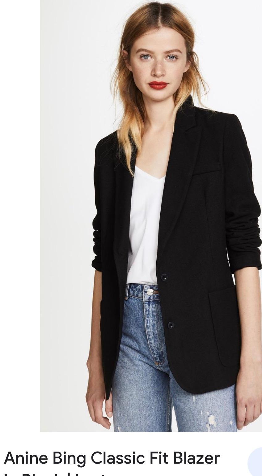 Black Classic Fit Blazer