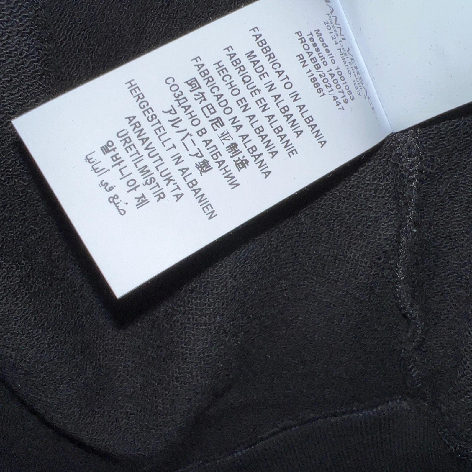 Logo Printed Zip Up Black Cotton Hoodie