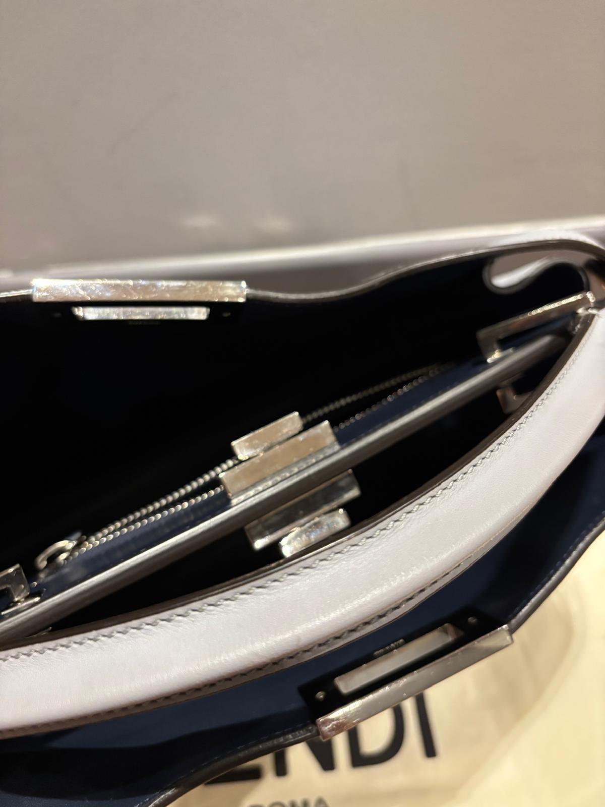 Fendi Grey Peekaboo Tote