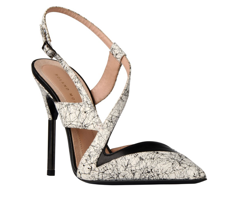 Rabane Snake Printed Cutout Pumps