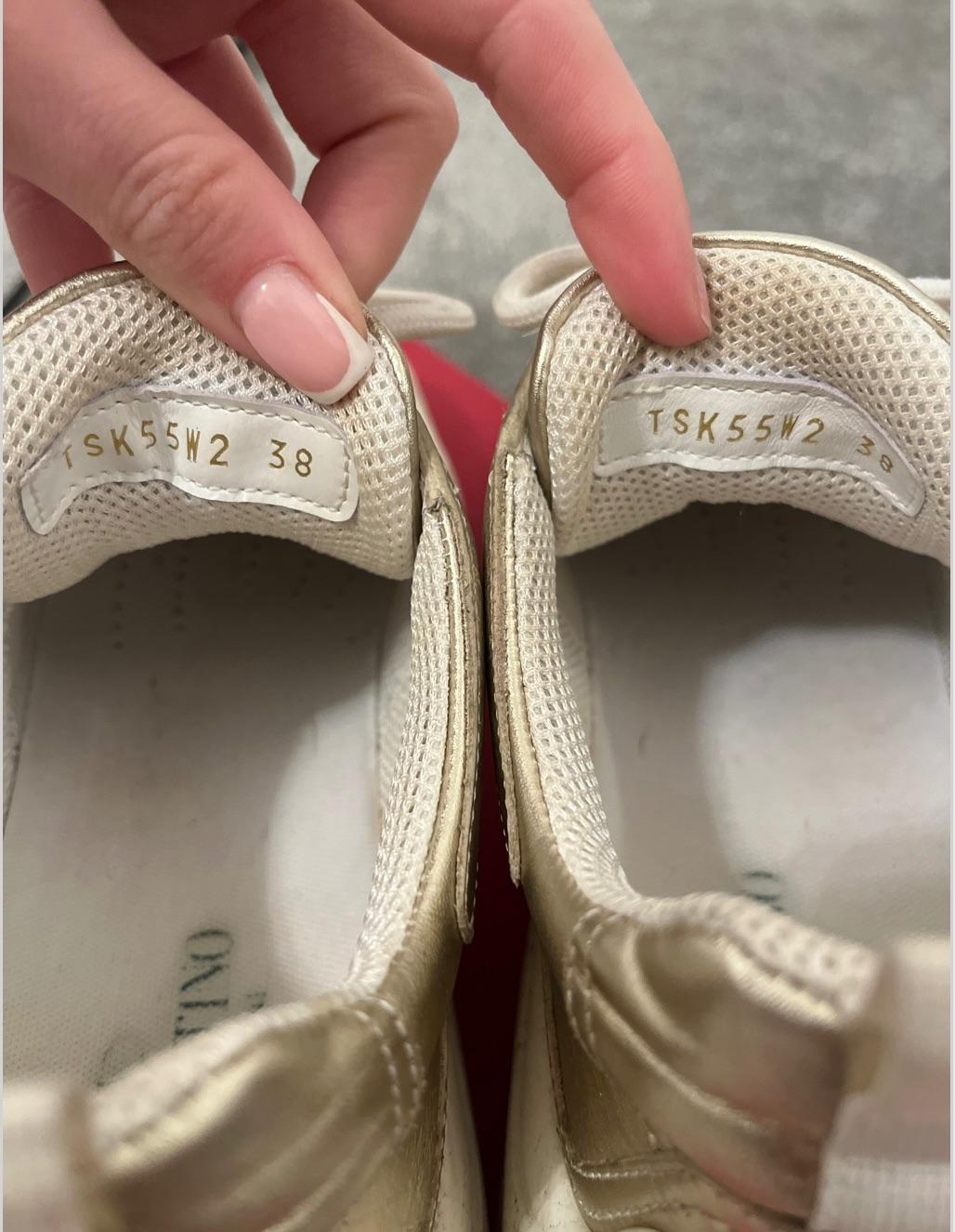 Valentino Gold Gumboy Trainers