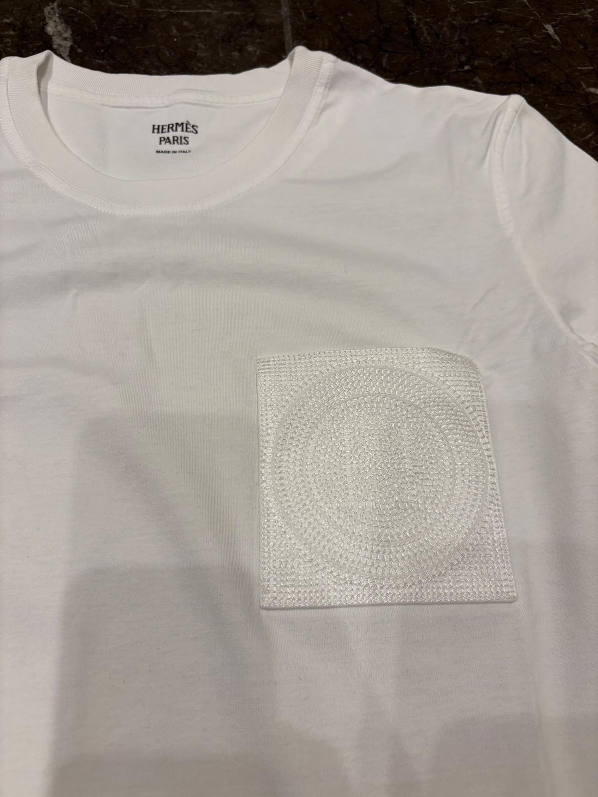 Hermes White Cotton T-Shirt Dress