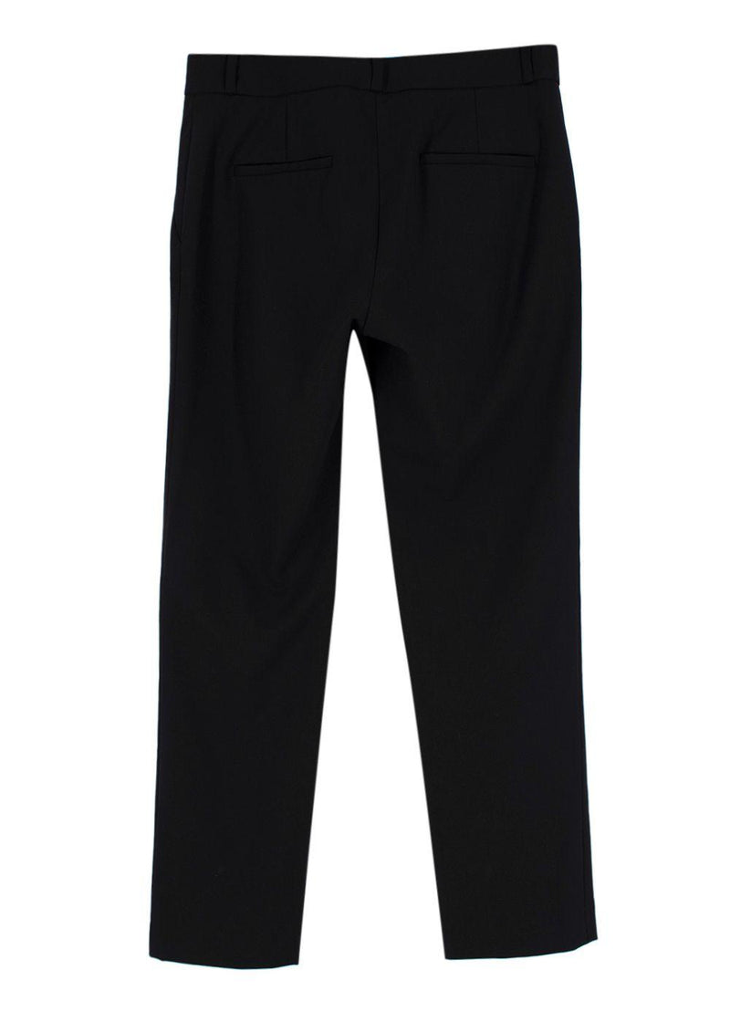 The Row Black Straight Leg Tailored Trousers